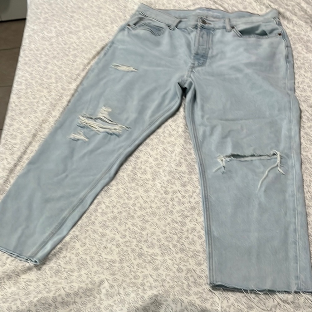 Old Navy High-Rise Slouchy Straight Jeans - Light Blue